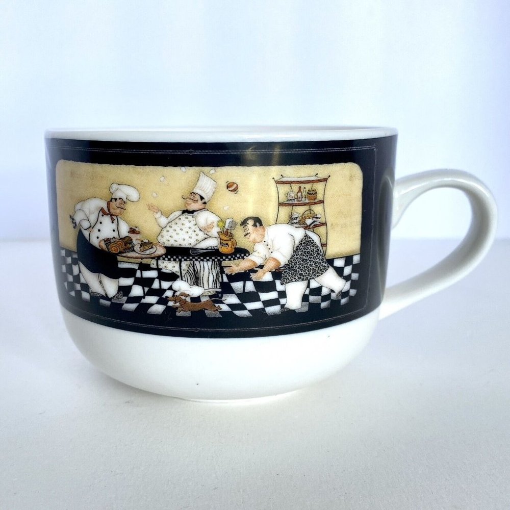 Cypress Home Large 16 Oz Coffee Tea Hot Chocolate Mug Bakers Chasing Dachshund